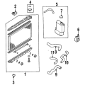 Nissan Radiator Assembly Lower Insulator 21507-51Y10