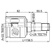 inner cv joint left 22x35x26
