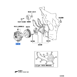 Fan Clutch Tyt L/C 04/15, Hilux 2Tr/3Rz