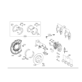 MERCEDES-BENZ Brake Pad Set 0044204420 for E320 E350 R129 SL500