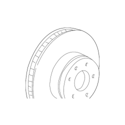 BMW E39 Brake Disc (296 X 22 mm) - Genuine BMW 34116767061