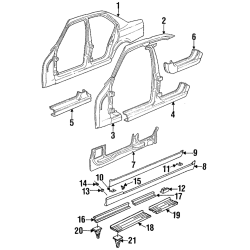 Door Sill Clamp Fits BMW 51711959929