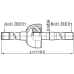 shaft assembly, outer cv joint left 31x1120x31