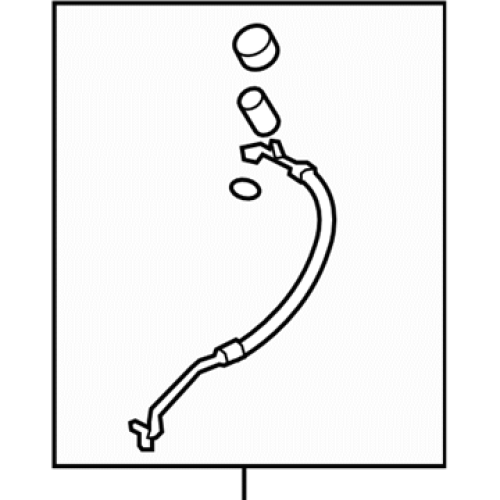 SUBARU 73424FJ000 Genuine A/C Discharge Hose