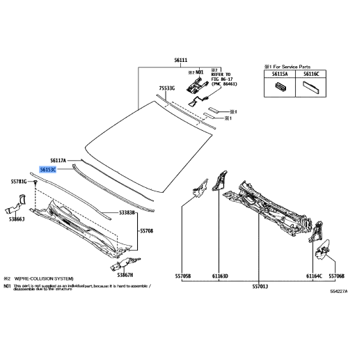 Moulding Assy, Rubber