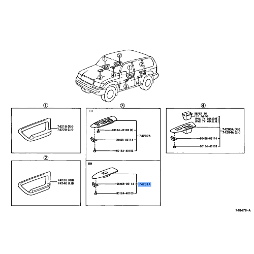 Panel Sub-Assembly, Front Armrest Base, Upper RH