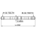 axle half shaft left 32x392x32