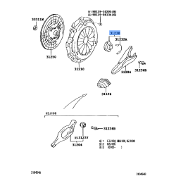Genuine Japan OEM Clutch Bearing Assy 31230-60181 Fits 90-07 Toyota Land Cruiser