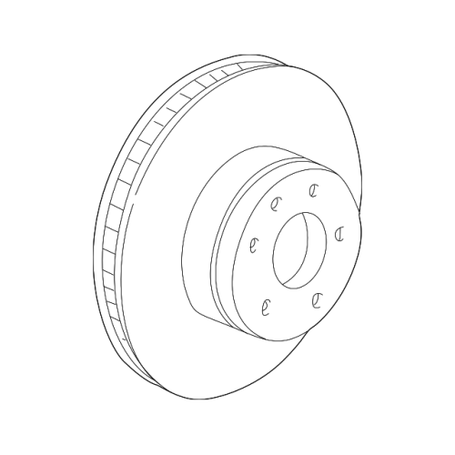 Genuine BMW Front Brake Disc Rotor 348mm - 34116864057 (E65 E66)