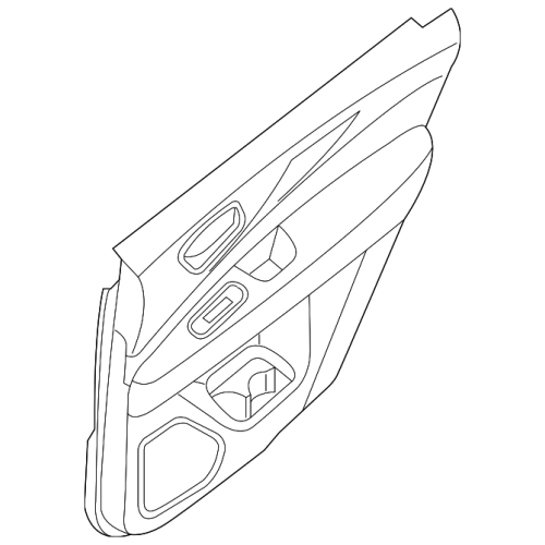 Finisher Assy-Rear Door R