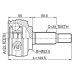 outer cv joint 22x52.5x25