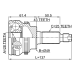 outer cv joint 28x49x25