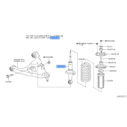 Nissan Genuine E6110-1LB0A Front Left Shock Absorber Strut Fits Patrol Y62