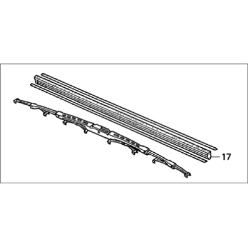 Honda 76620-S5A-A02 Left 525mm Windshield Wiper Blade - 2001-2005 Civic
