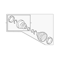 BMW CV Joint Boot Kit - X1 (F48) & X2 (F39) - Genuine OEM 31608618546
