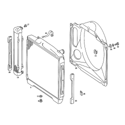 Fan Grill Db W107,W126,W201