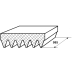 Poly-v belt 6 ribs