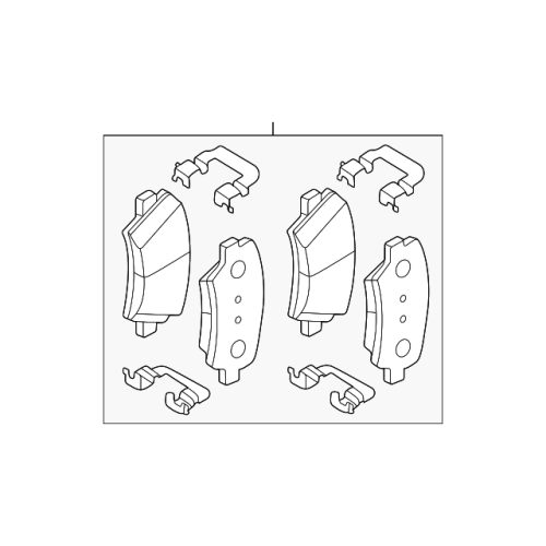 Pad Sub Set,Rr Calip