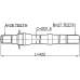 axle half shaft right 27x422x26