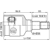 inner cv joint 21x38x22