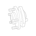 OEM Rear Hub Assembly ABS Pontiac GTO 04-06 5.7L 6.0L V8 92115772