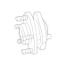 OEM Rear Hub Assembly ABS Pontiac GTO 04-06 5.7L 6.0L V8 92115772