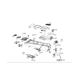 MERCEDES BENZ C-CLASS W204 C200 CDI Switch Hazard Indicator Air Nozzles