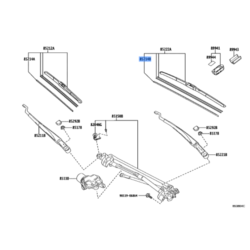 Rubber Wiper Blade (85214-68020)