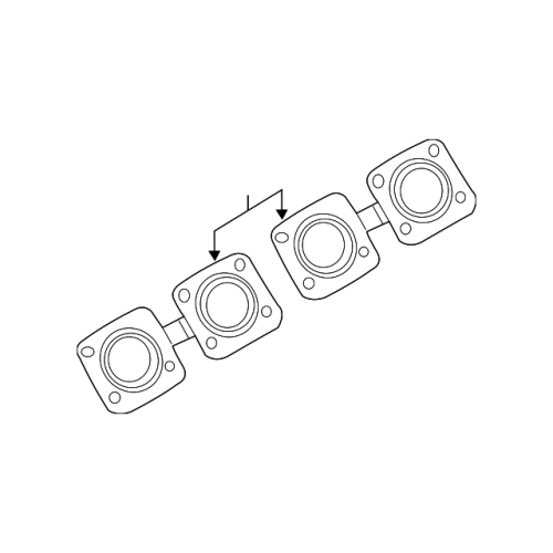 BMW Exhaust Manifold Gasket - Genuine OEM - 11627614095