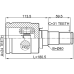 inner cv joint left 24x40x31