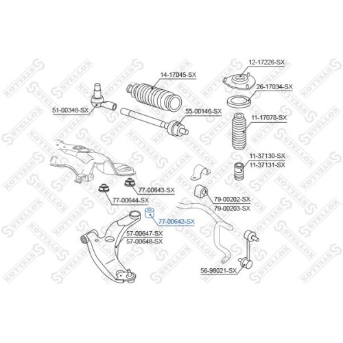 Front Axle Control Arm Bush ! Mitsubishi Galant Dj1A/Dj3A/Dj5A <06