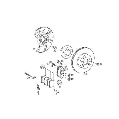Brake Pad 005 420 0520 002 420
