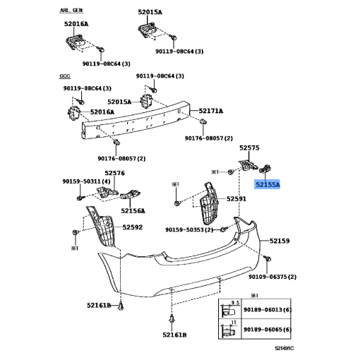 Bracket(L) F  Bumper