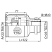 inner cv joint right 23x43x28