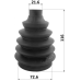boot outer cv joint kit 72.6x116x21.6