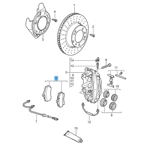 Pad Sub Set,Rr Calip