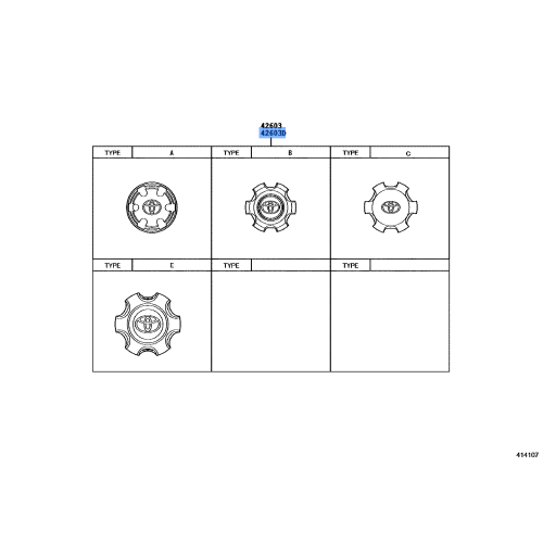TOYOTA FJ CRUISER OEM CENTER HUB CAP 42603-35840 (2007-2010)