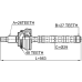 shaft assembly, outer cv joint 27x562x26