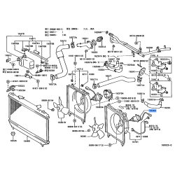Cooling Fan Motor Radiator - Toyota/Lexus Genuine OEM Assembly