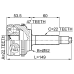 outer cv joint 22x52x22