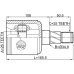 inner cv joint left 26x34.9x25