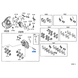 Toyota Land Cruiser 100 105 Series Front Left Hand Disc Brake Cylinder Assembly 47750-60090