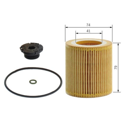 BOSCH F026407175 Oil Filter Element