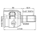 inner cv joint 22x30x27