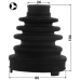boot inner cv joint kit 80x104x24