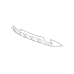 GM Front Bumper Impact Bar Skid Plate 23243492