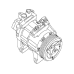 Nissan Altima AC Compressor 2.5L 2013-2018 92600-3TA3B