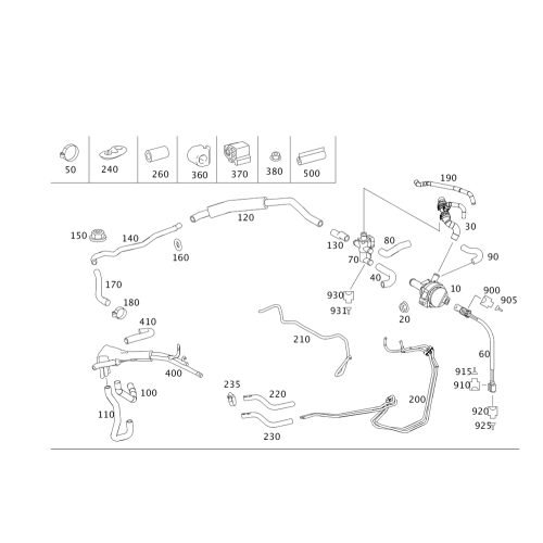 Auxiliary Water Pump For Mercedes-Benz