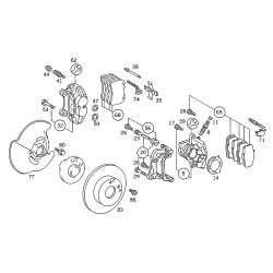 Brake Disc Frt Vent Db W124/300-24V,E320