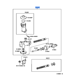 Toyota Clutch Master Cylinder Assembly 31420-0K014 - Hilux, Innova
